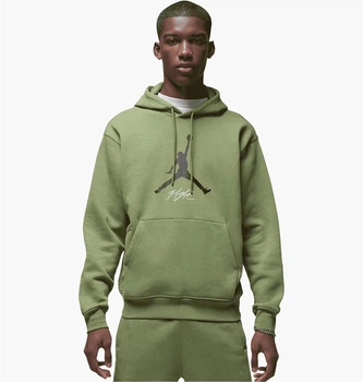 Кофта мужская Jordan Essential Fleece Baseline Hoodie Green S Зелений FD7545-340
