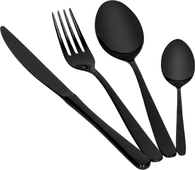 Набір столових приборів Zwieger Vesper чорний 24 елементи (5903357375089) (955555912584594) - Уцінка