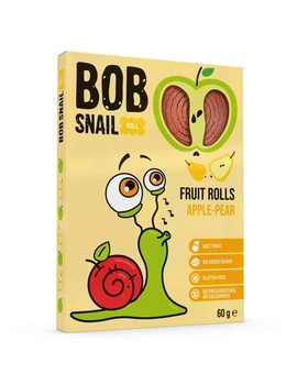 Конфеты Bob Snail Яблочно-Грушевые, 60 г