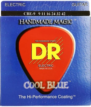 Струны для электрогитары DR CBE-9 Cool Blue Light Coated 9/42