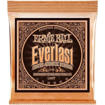 Струны для акустической гитары Ernie Ball 2548 Everlast Light Phosphor Bronze 11/52