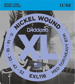 Струны для электрогитары D'Addario EXL116 Medium Top/Heavy Bottom 11/52
