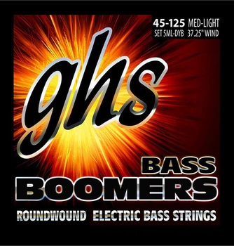 Струны для бас-гитары GHS 5ML-DYB Boomers Roundwound Medium Light 5-String 45/125