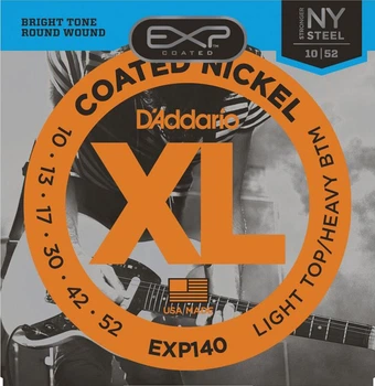 Струни для електрогітари D'Addario EXP140 Light Top/Regular Botom 10/52
