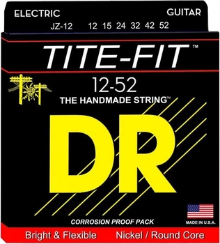 Струны для электрогитары DR JZ-12 Tite-Fit Nickel Plated Jazz 12/52