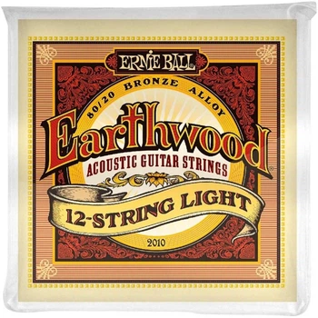 Струни для акустичної гітари Ernie Ball 2010 Earthwood 80/20 Bronze 12-String Light 9/46