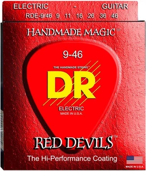 Струни для електрогітари DR RDE-9/46 Red Devils Light Heavy Coated Electric Guitar 9/46
