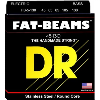 Струни для бас-гітари DR FB5-130 Fat Beams Medium Bass 5-Strings 45/130