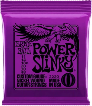 Струни для електрогітари Ernie Ball 2220 Power Slinky Nickel Wound 11/48