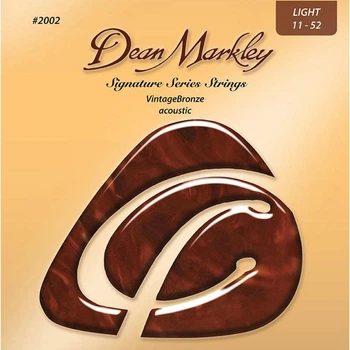 Струны для акустической гитары Dean Markley 2002 Signature Series Vintage Bronze Light 11/52