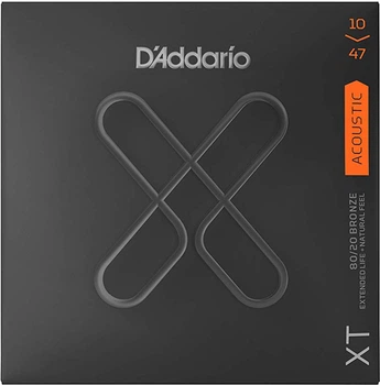 Струны для акустической гитары D'Addario XTABR1047 XT 80/20 Bronze Extra Light 10/47