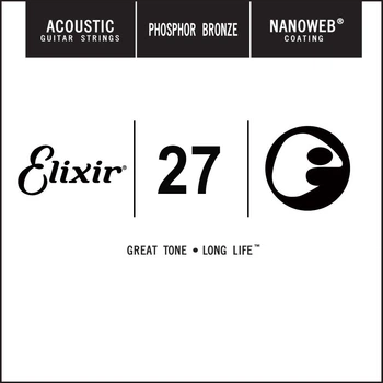 Струна Elixir 14127 Acoustic Nanoweb Phosphor Bronze .027