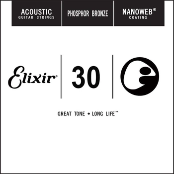 Струна Elixir 14130 Acoustic Nanoweb Phosphor Bronze .030