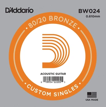Струна D'Addario BW024 80/20 Bronze .024