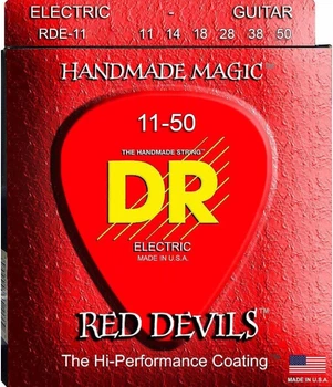 Струны для электрогитары DR RDE-11 Red Devils Heavy Coated Electric Guitar 11/50