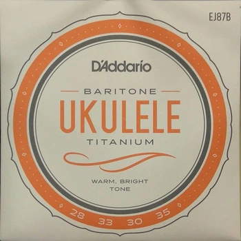 Струны для укулеле D'Addario EJ87B Titanium Baritone 28/35