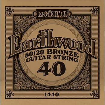 Струна Ernie Ball 1440 Earthwood 80/20 Bronze Acoustic Guitar Strings .040