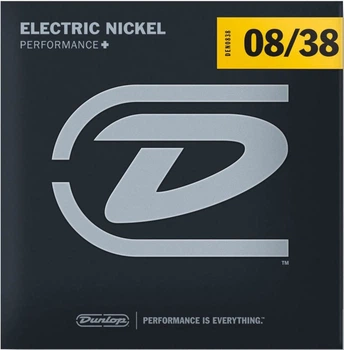 Струни для електрогітари Dunlop DEN0838 Super Light Nickel Plated Steel Electric Guitar Strings 8/38