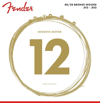Струны для акустической гитары Fender 70L 80/20 Bronze 12/52