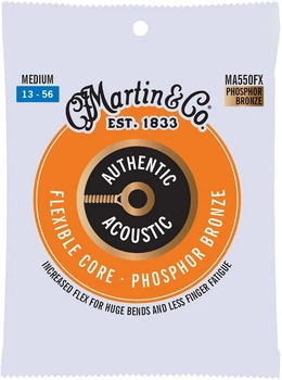 Струны для акустической гитары Martin MA550FX Flexible Core Phosphor Bronze Medium 13/56