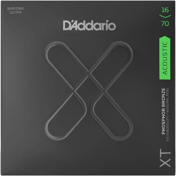Струни для акустичної гітари D'Addario XTAPB1670 XT Phosphor Bronze Medium Baritone 16/70