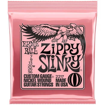 Струны для электрогитары Ernie Ball 2217 Zippy Slinky Nickel Wound 07/36