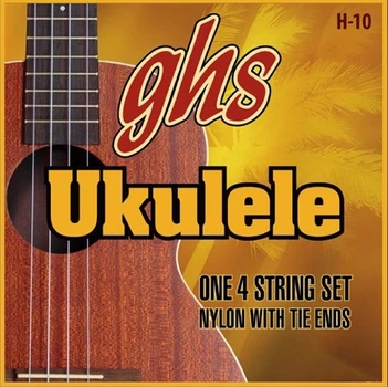Струны для укулеле GHS H-10 Black Nylon Soprano/Concert Tie End