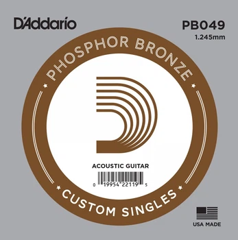 Струна D'Addario PB049 Phosphor Bronze .049