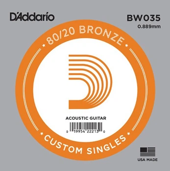Струна D'Addario BW035 80/20 Bronze .035