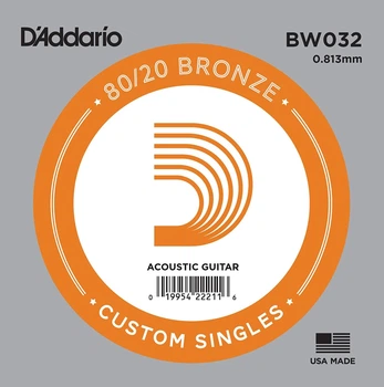 Струна D'Addario BW032 80/20 Bronze .032