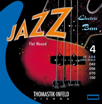 Струны для бас-гитары Thomastik-Infeld JF344 Jazz Flat Wound Medium Bass 43/100