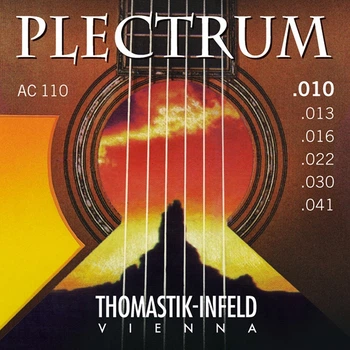 Струны для акустической гитары Thomastik-Infeld AC110 Plectrum Extra Light Acoustic Guitar Strings 10/41