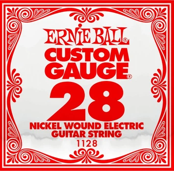 Струна Ernie Ball 1128 Nickel Wound Electric Guitar String .028