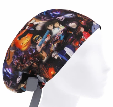 Медицинская шапочка женская HeadwearUniverse универсальная принт Аниме Миядзаки