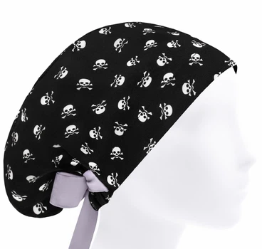 Медична шапочка жіноча HeadwearUniverse універсальна принт Череп з кістками