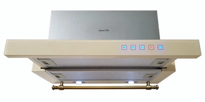 Вытяжка Sweet Air Tornado 60 Glass Lux CH IVORY KUP 1450 м3 бежевый, шампань, слоновая кость