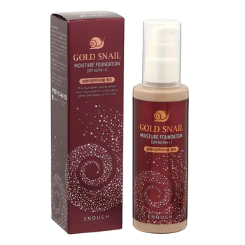 Омолаживающий тональный крем с муцином улитки Enough Gold Snail Moisture Foundation SPF30 № 21