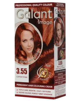 Стойкая крем-краска для волос Galant Image № 3.55 "Медный тициан"