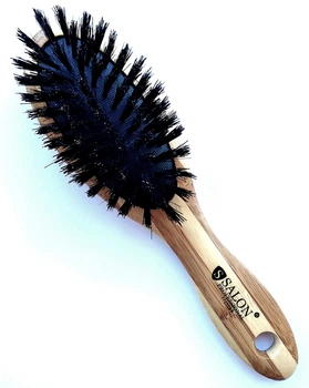 Щетка для волос деревянная с щетиной Salon Professional 77252 BP