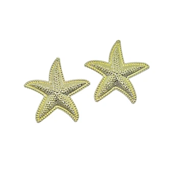 Серьги-гвоздики «Морская звезда» 4,5 смх4,5 см.