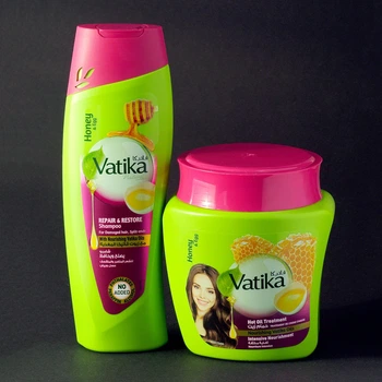 Набір шампунь і маска для посічених кінчиків Мед і Яйце Dabur Vatika Honey&Egg 700 мл