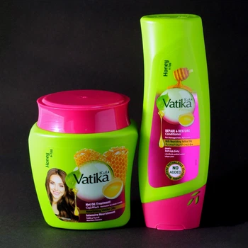 Набір кондиціонер і маска для посічених кінчиків Мед і Яйце Dabur Vatika Honey&Egg 700 мл