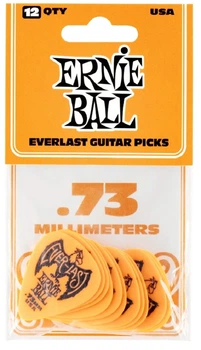 Медиаторы Ernie Ball 9190 Orange Everlast Guitar Player's Pack 0.73 mm (12 шт.)