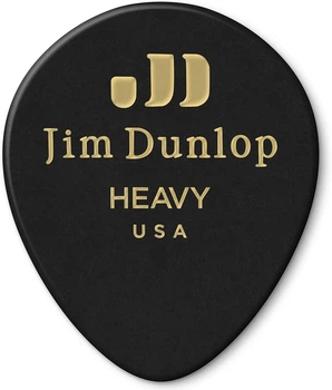 Медиатор Dunlop 485R03HV Genuine Celluloid Black Tear Drop Guitar Pick (1 шт.)