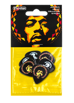 Медиаторы DUNLOP JIMI HENDRIX '69 PSYCH SERIES Aura Mandala Guitar Pick (Heavy) (6 шт.)