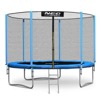 Батут Neo-Sport 8ft 252 см з NS-08z181 Драбинкою і Захисною Сіткою Зовнішньою