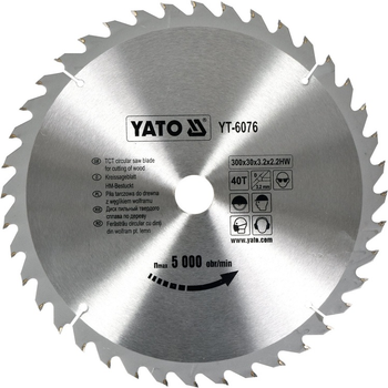 Tarcza widiowa YATO 300 x 40 x 30 mm (YT-6076)
