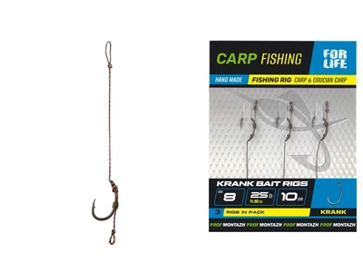 Готовий бойловий повідець Проф Монтаж KRANK BAIT RIGS (8кр/10см/25Lb/11,5кг) (3шт/пачка),PV553051