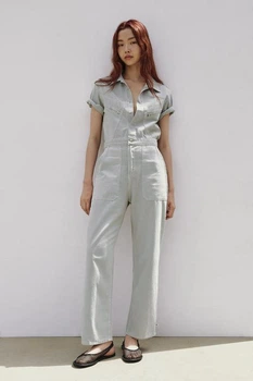 Комбінезон із сорочковим коміром Zara 6929/011 M Сірий (06929011485M)