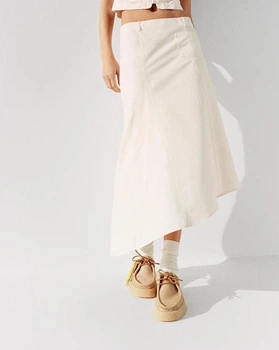 Асиметрична спідниця міді Zara 4764/402 XS Молочно-біла (04764402712XS)